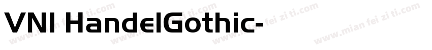 VNI HandelGothic字体转换